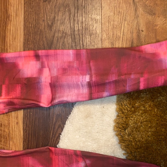 Athleta High Rise Stash Your Treasures Tight / Legging NWT XL/14 Pink/Red - Picture 2 of 5